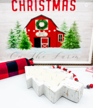 Load image into Gallery viewer, Small White Tree Wooden Candle Bowl