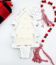 Load image into Gallery viewer, Small White Tree Wooden Candle Bowl